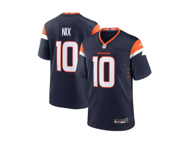 2024 NFL Youth Nike Denver Broncos #10 Bo Nix blue Game Jersey